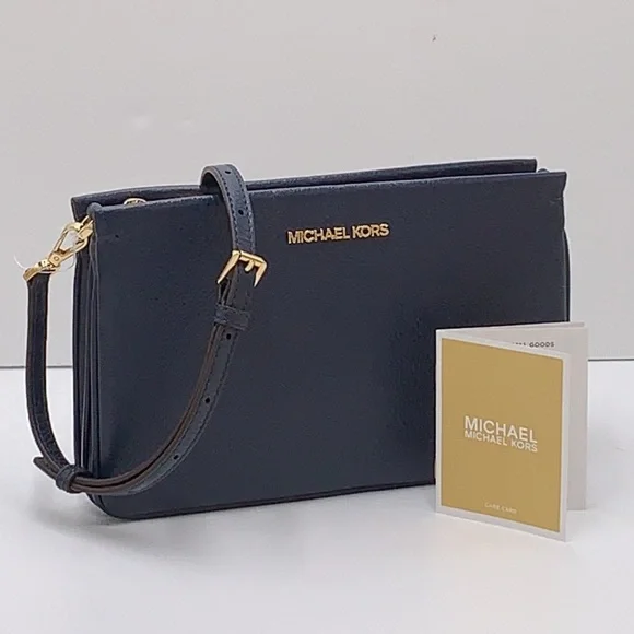 MICHAEL KORS LARGE TRIPLE XBODY BAG BLACK COLOR - Picture 2 of 16